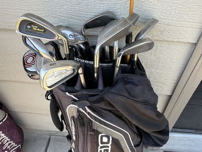 Golf bag and clubs