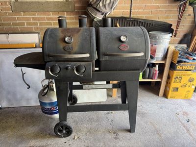 Char-Griller Dual Function Gas and Charcoal Combo Grill & Smoker