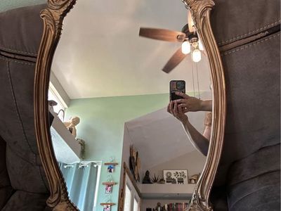 Ornate wall mirror