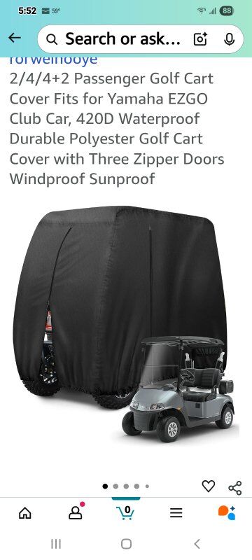 New in Package! Golf Cart Cover