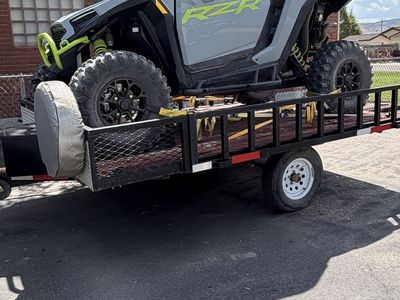 7.5' x 10' Single Axle Utility Trailer - 3500 lb Axle with Convertible Ramp Rails