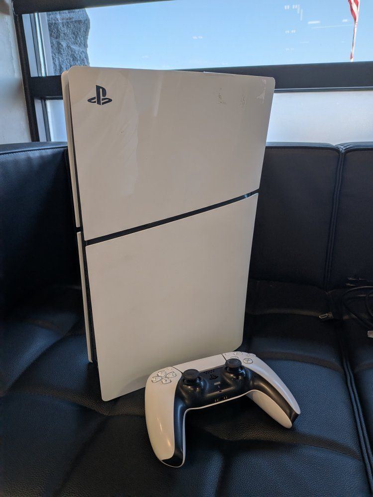 Sony PlayStation 5 PS5 Slim Disc Edition Console with DualSense Controller
