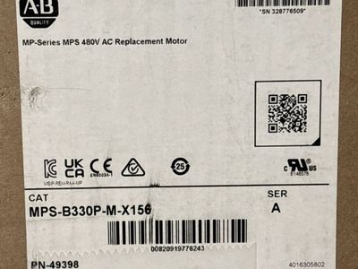 Allen-Bradley MP-Series MPS-B330P-M-X156 480V AC Replacement Motor Kinetix New
