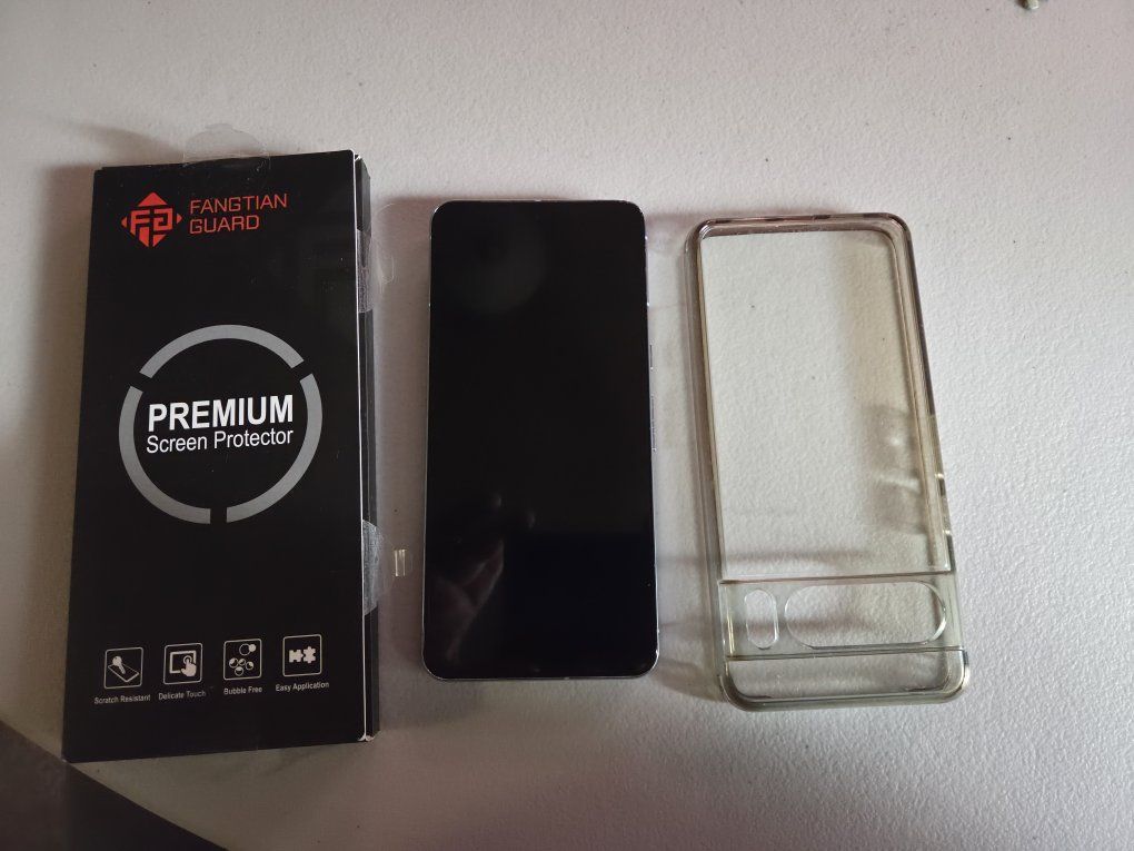Google Pixel 8 Pro Blue Unlocked Smartphone with Case and Screen Protector