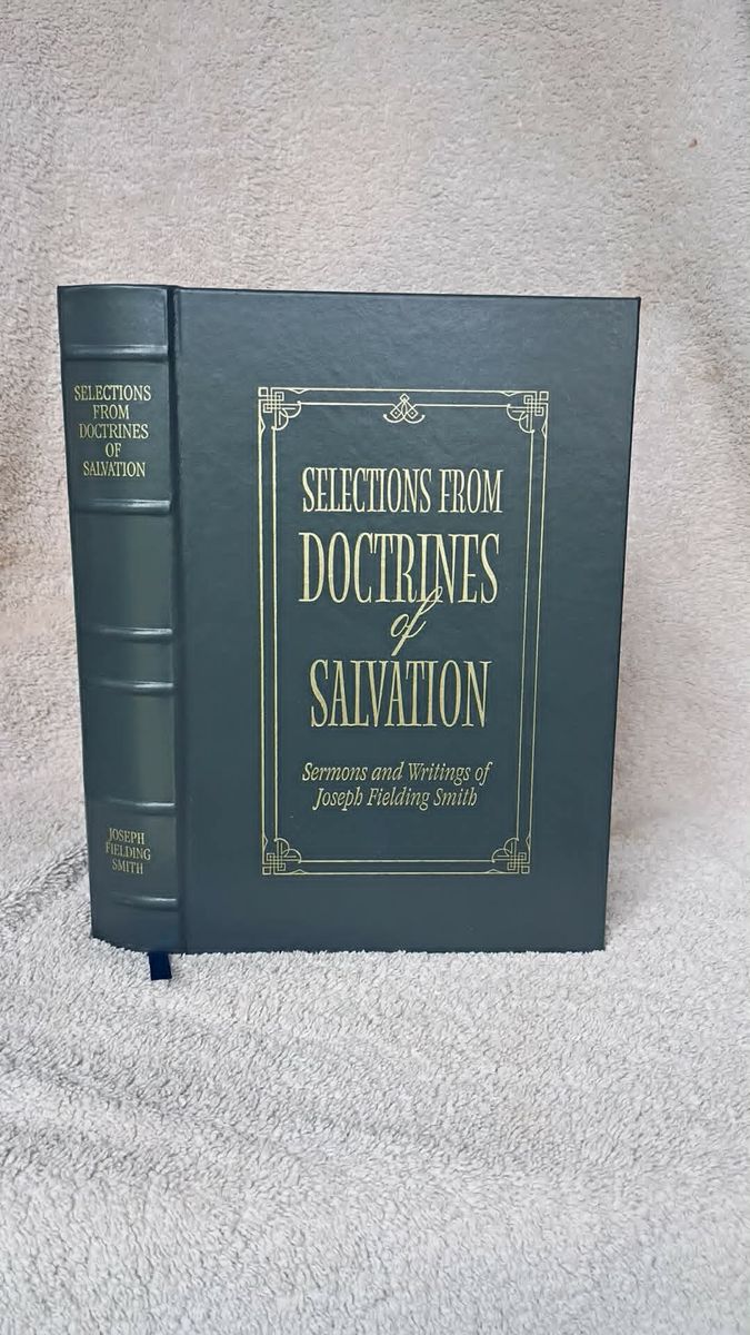 Leatherbound "Selections from Doctrines of Salvation" by Joseph Fielding Smith