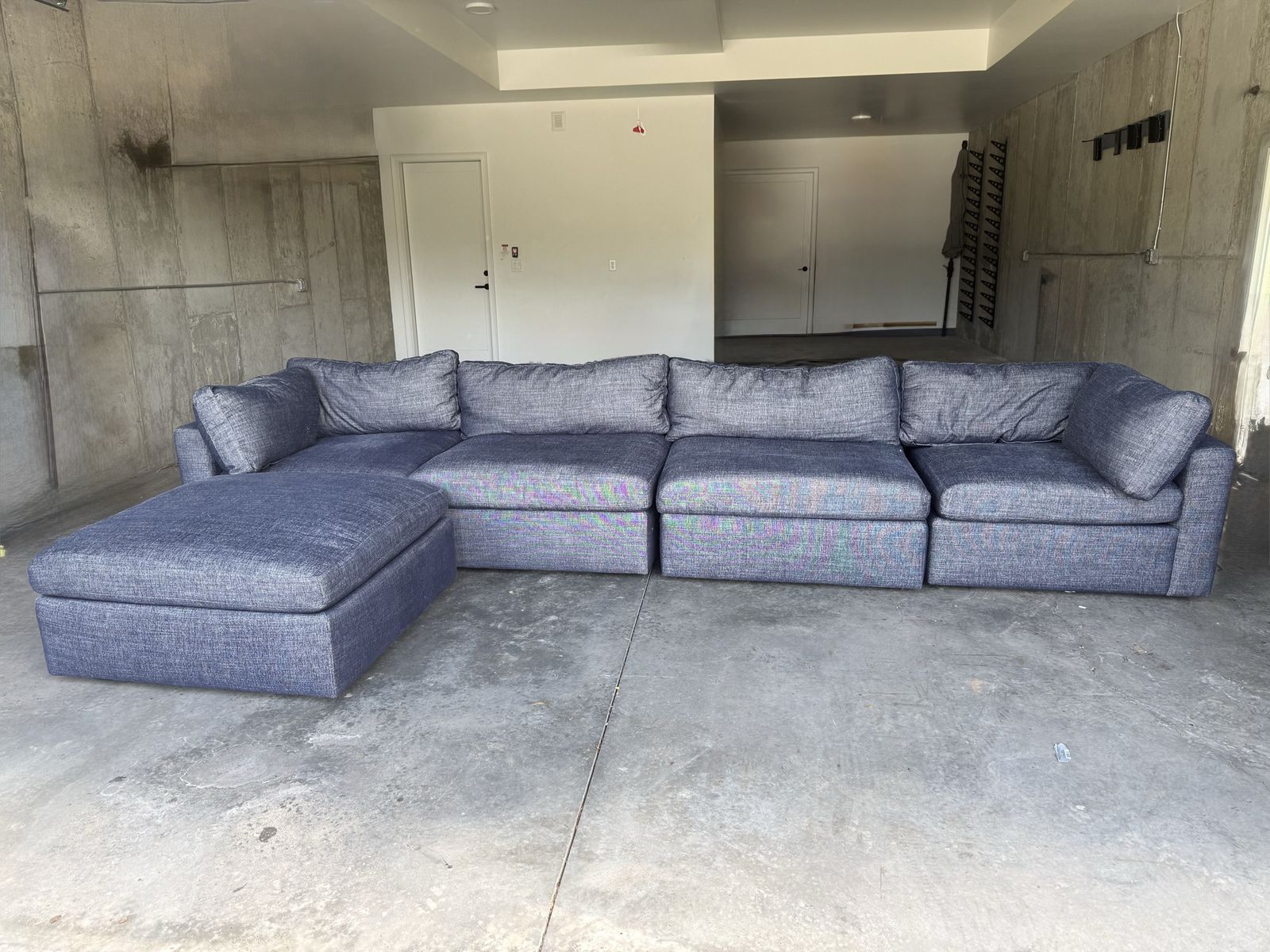 Arhaus Beale Sectional Sofa & Ottoman