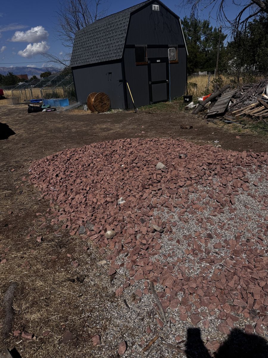 Free Red Landscaping Rocks and Gravel Pile