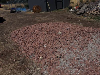 Free Red Landscaping Rocks and Gravel Pile