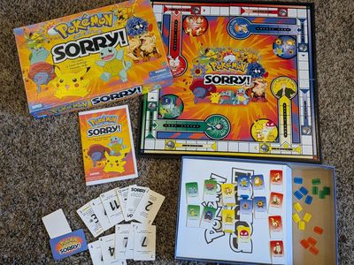 Pokemon Sorry! Board Game Gotta Catch Em All 2000