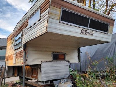 Vintage ElDorado Truck Camper - Retro Interior with Map Table