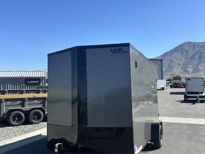 7x12 Look ST DLX Enclosed Cargo Trailer - 7'0" Interior - 3.5K GVWR - Black Out Package, Rear Spoiler w/ Load Lights