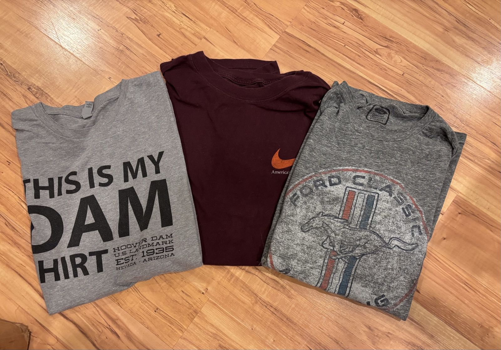 Men’s Size Large T-shirts $5 each