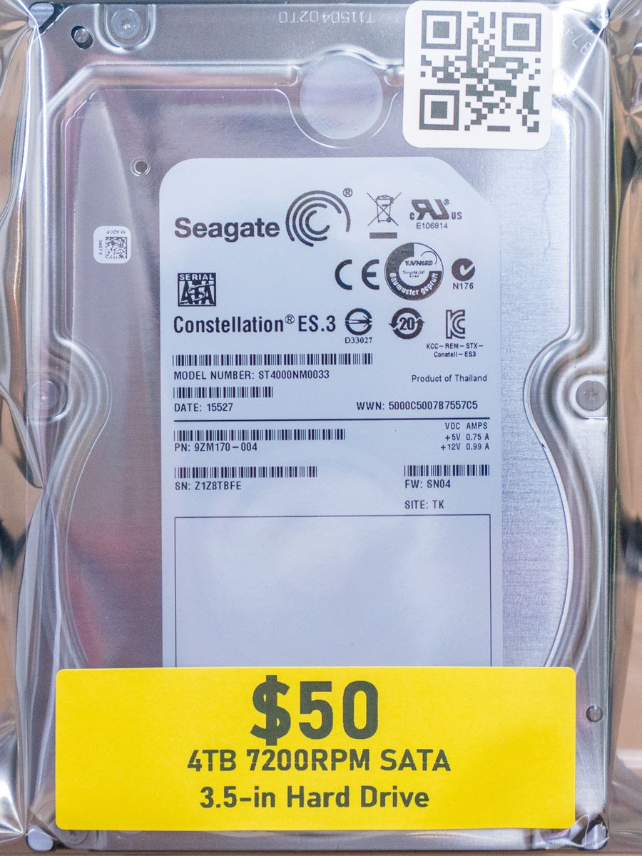 4TB SATA 3.5" Hard Drive / HDDs | Seagate Constellation ES.3