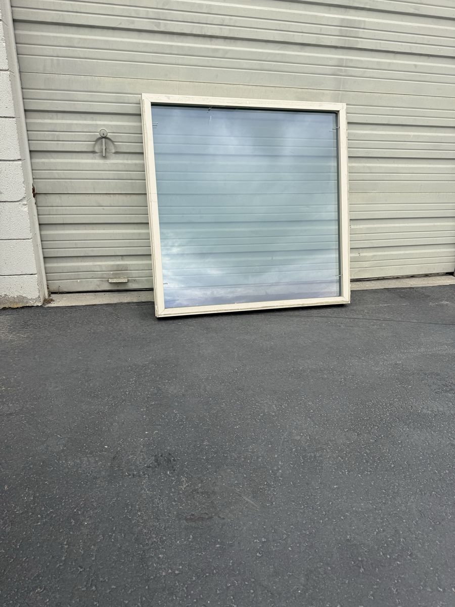 Used picture Window almond frame