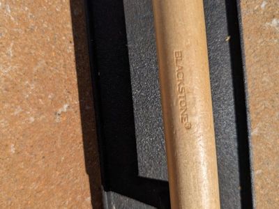 Blackstone Cast Iron Griddle Press with Wooden Handle - For Burgers, Bacon & Paninis