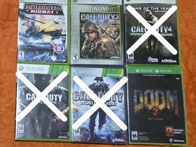 Xbox 360 games $5 each including Doom 3! Trades considered!