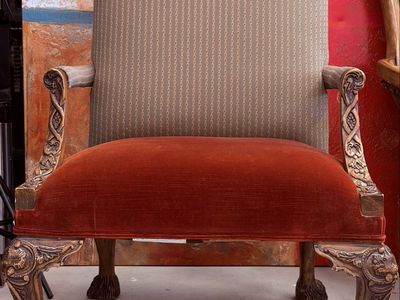 Henredon Historic Natchez Collection Armchair with Carved Ball and Claw Feet