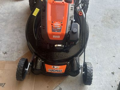YARDMAX 200cc 24" Steel Deck RWD Gas Push Mower - Electric Start