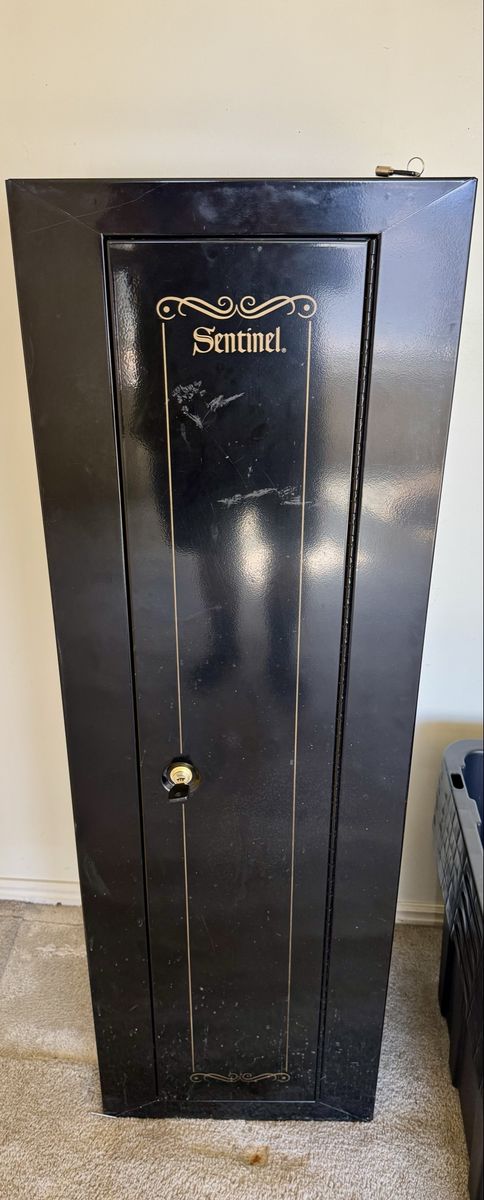 Slim gun cabinet