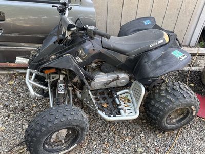 Can-Am DS 90 Black Youth Sport ATV Quad
