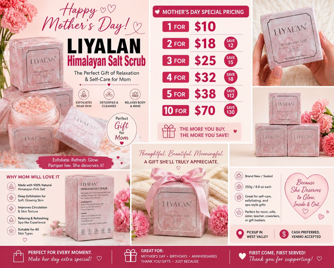 MOTHER’S DAY SPECIAL HIMALAYAN SALT SCRUB