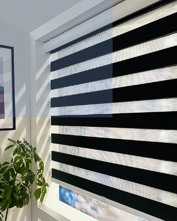 ShadesU Cordless Zebra Window Blinds