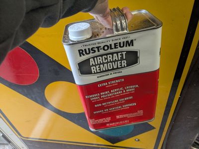 Aircraft paint stripper automotive remover