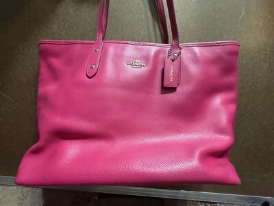 Coach Hot Pink Zipper Purse