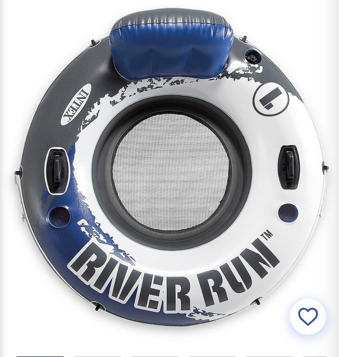 Intex River Run 1 Inflatable Floating Tube Lounge for Lake River Pool, 53in