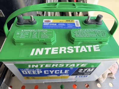 Interstate Battery Deep Cycle Battery Group 27M, 3 in stock