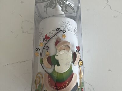 Lotion Dispenser With Metal Accent Santa