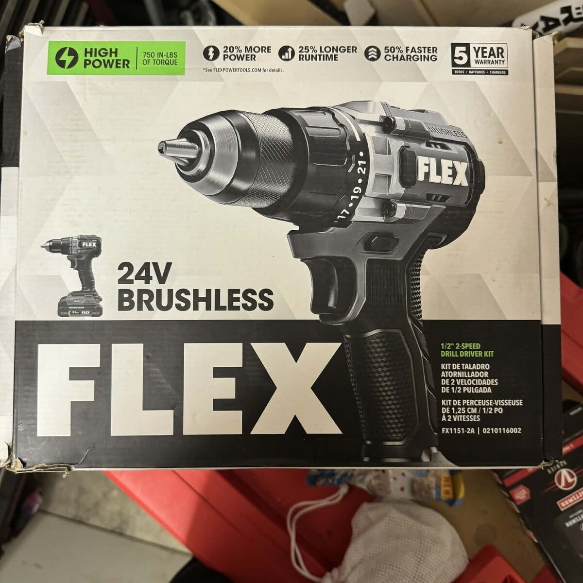 FLEX 24V Brushless 1/2-In. 2-Speed Drill Driver Ki