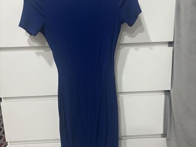 Blue woman’s dress