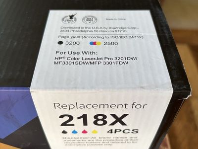 LaserJet Printer Toner Cartridge 218X