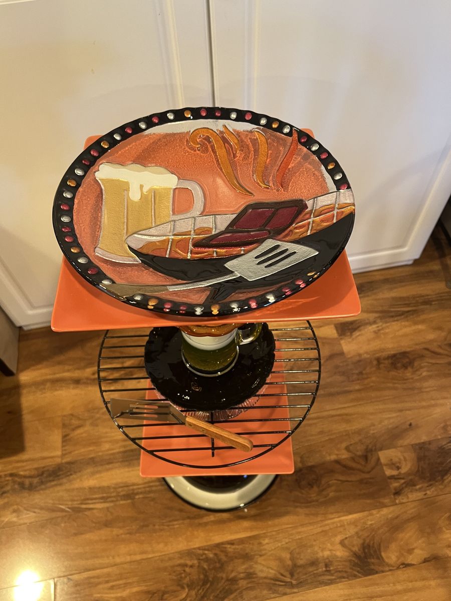 Unique Upcycled Garden Bird Bath / Outdoor Garden Art