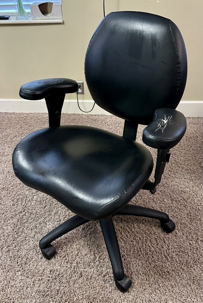 Leather Office Chair, Black
