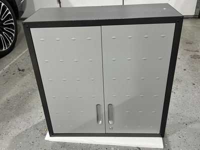 Steelbox Metal Wall-Mounted Storage Cabinet with Locking Double Doors