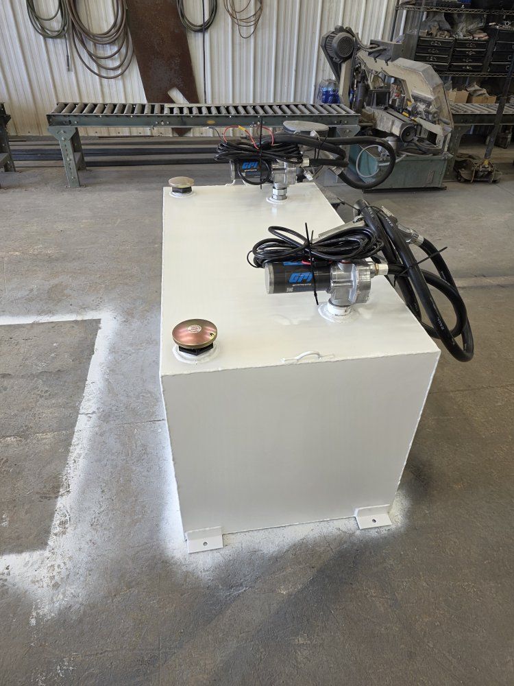 Dual Fuel tank with GPI Fuel Transfer Electric Pumps & Hoses