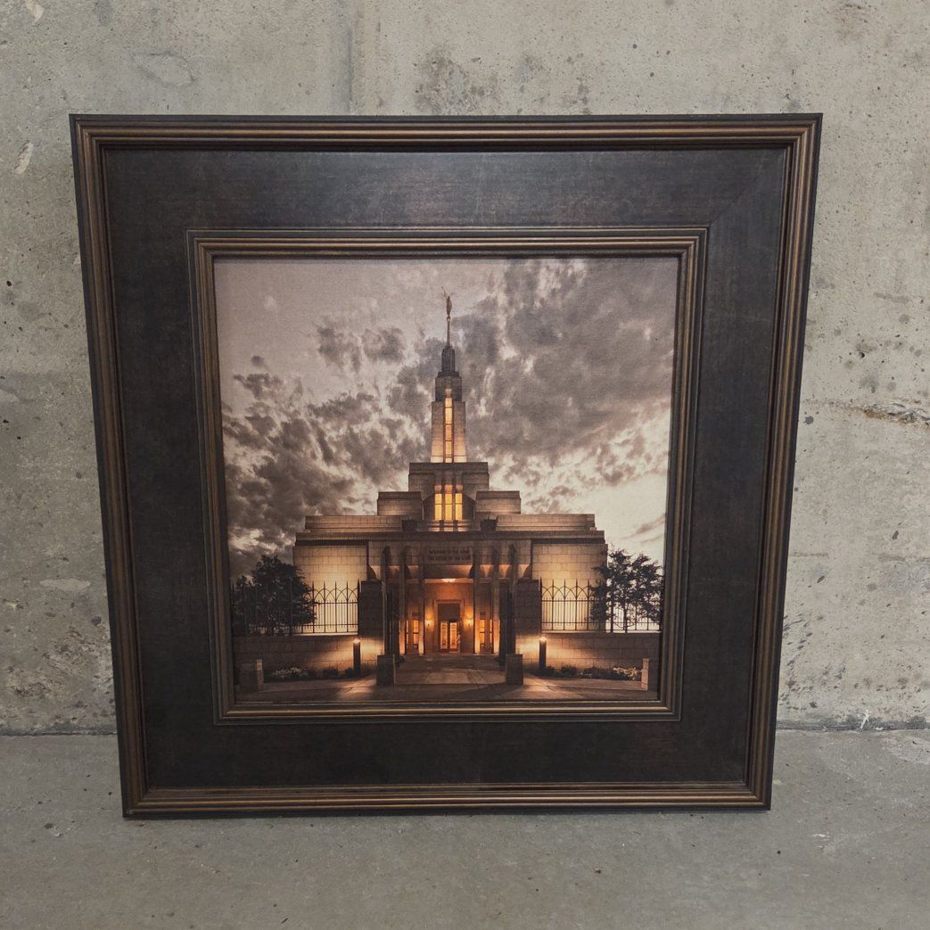 Draper Temple Altus Fine Art Framed 18"x18"