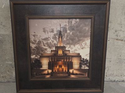 Draper Temple Altus Fine Art Framed 18"x18"