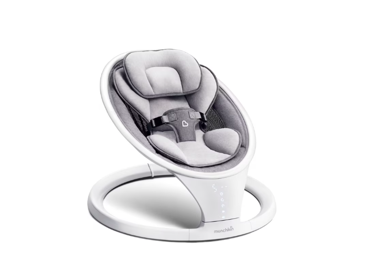 Brand New in Box Munchkin Bluetooth Enabled Infant Baby Swing,5 Ranges of Motion, White, Unisex