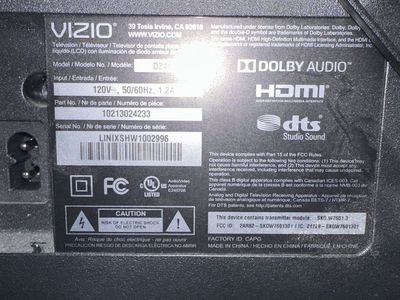 Vizio D24 24-inch Smart TV 1080p D-Series with wall mount included