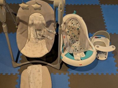 Baby swing, bathtub, and bath seat