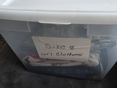 Tote of Size 8 Girl Clothes