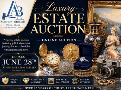LUXURY ESTATE AUCTION! Gold & Silver Coins, Vintage, Jewelry, Collectibles ENDS 6-28