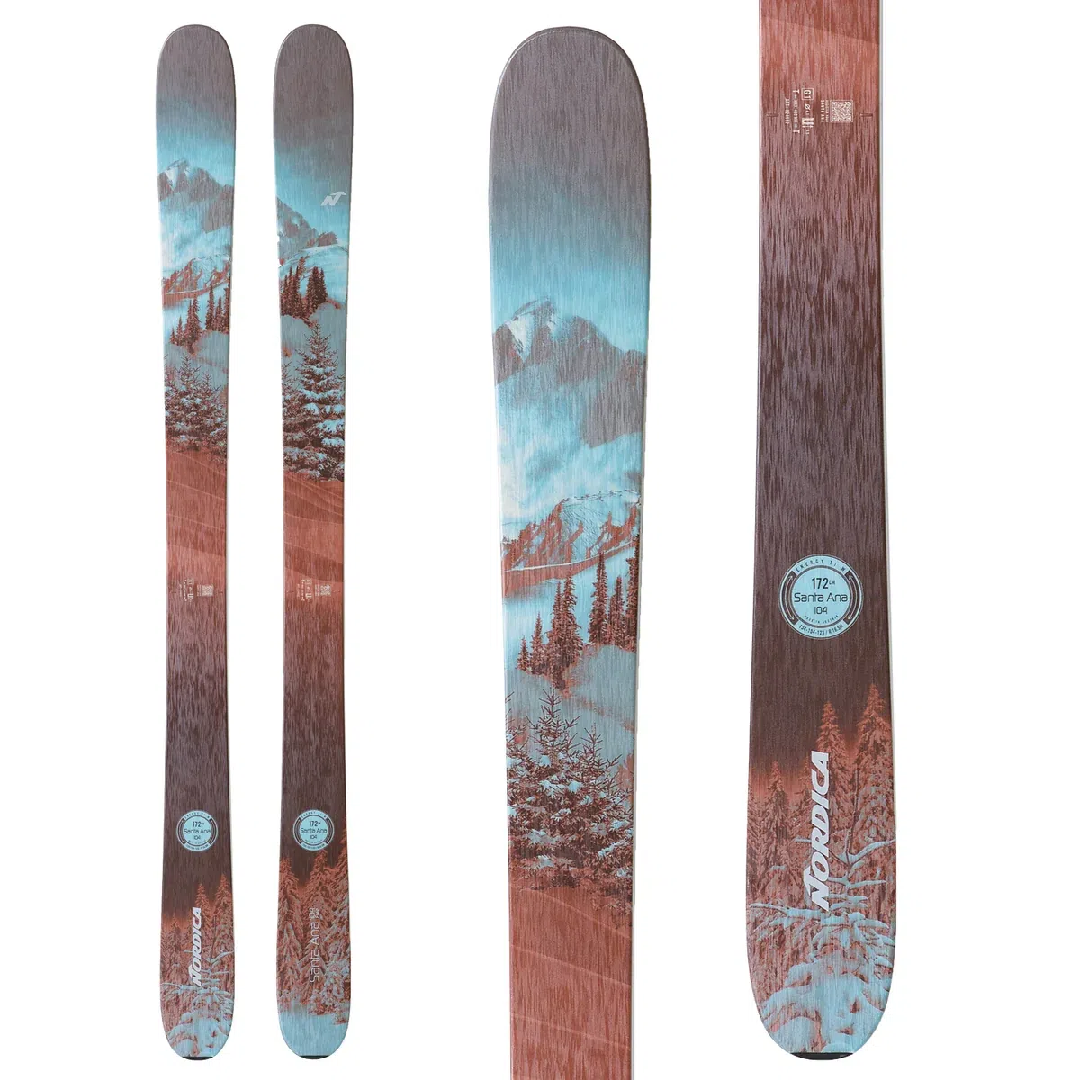 Nordica Santa Ana Enforcer Free 104 Skis - 179CM