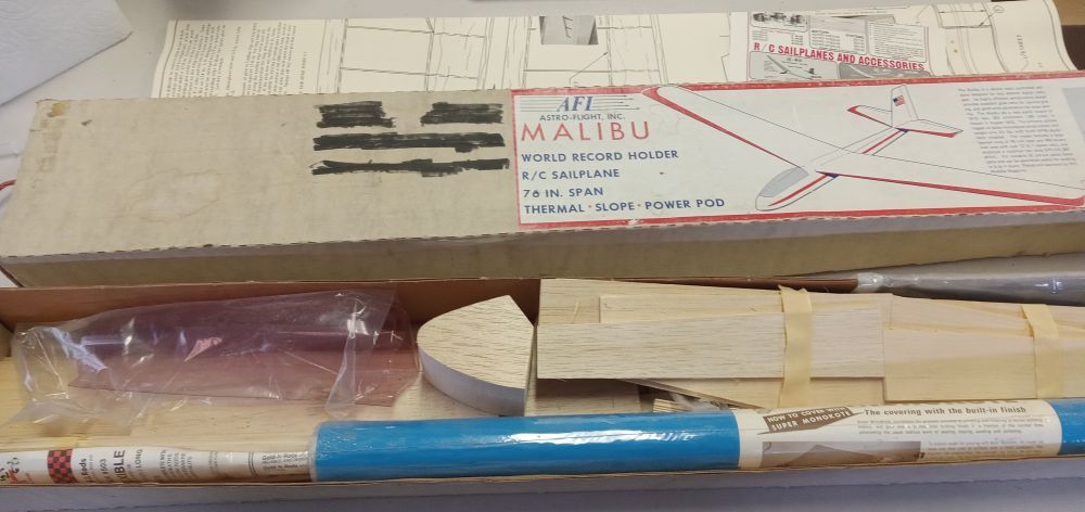 Astro Flight Malibu r/c sailplane kit