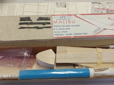 Astro Flight Malibu r/c sailplane kit