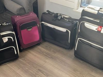Assorted Travel Luggage Set - Rolling Suitcases & Garment Bags