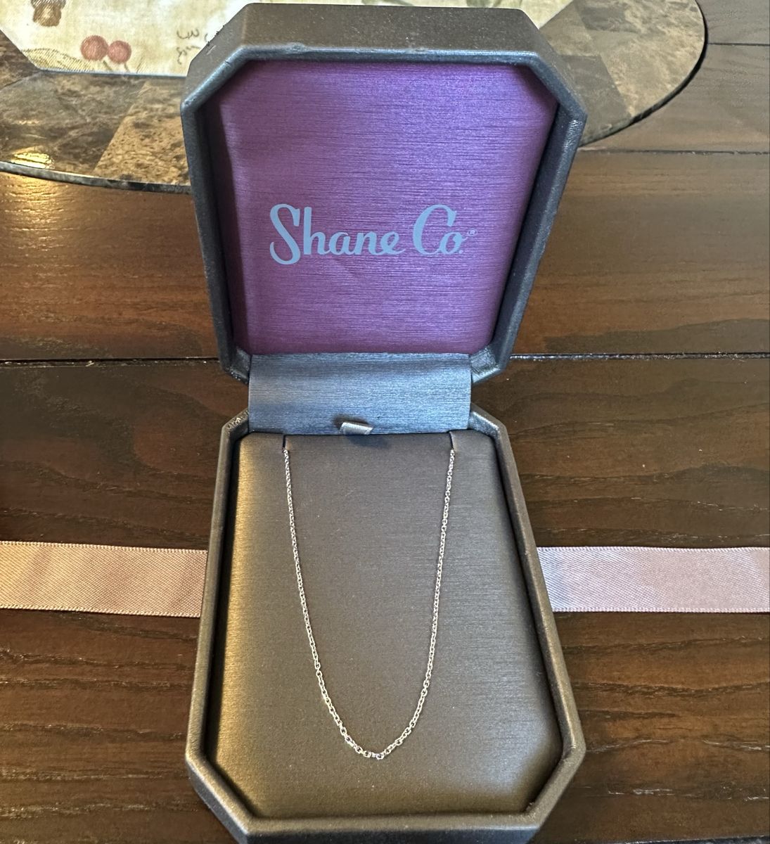 14 K-Nine Inch Chain with Box+Bow-Shane Co.